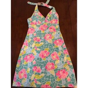 Lilly Pulitzer Mosaic Dress Size 8 Women's Halter